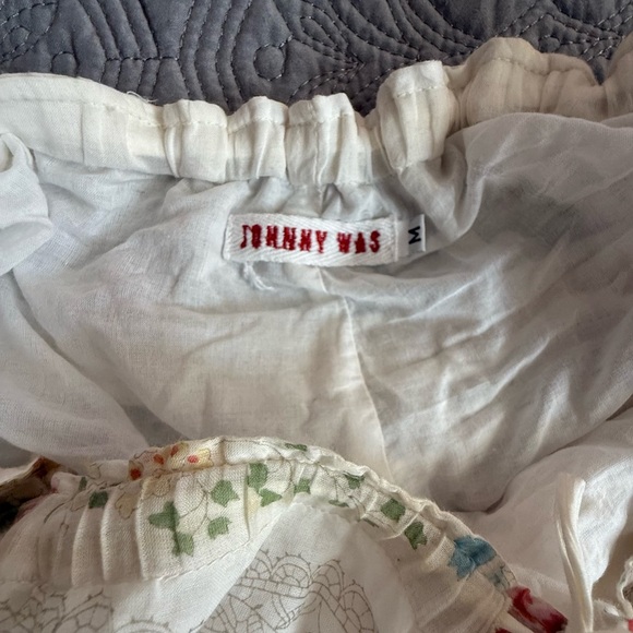 Vintage Johnny Was Floral Cream Skirt Sz M🎀 - Picture 11 of 11